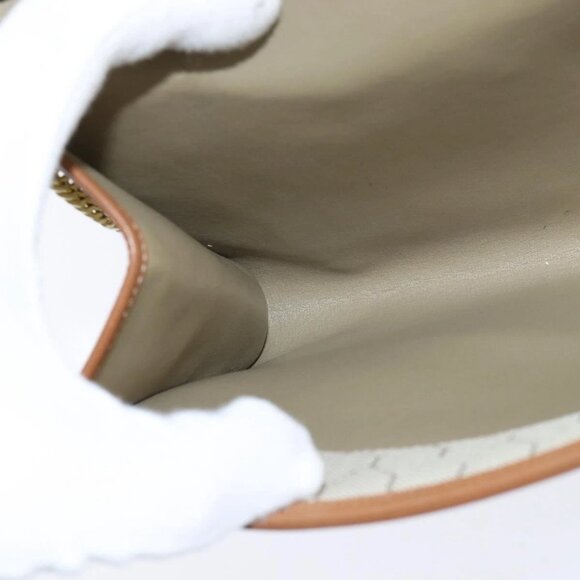 Christian Dior Honeycomb Canvas Chain Shoulder Bag Beige Auth bs30461 - Picture 13 of 16